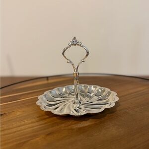 Elegant Small Silver Plated Serving Tray